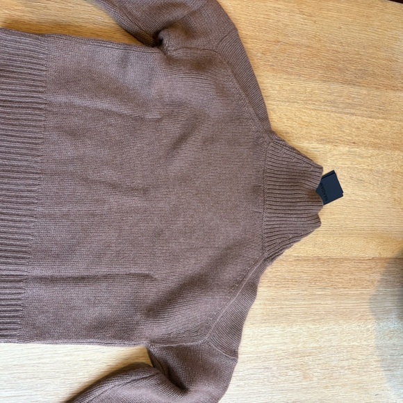 NAADAM Brown Turtleneck Sweater - Picture 1 of 5